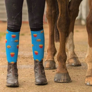 ‘Happy Burger’ Horse Riding Socks