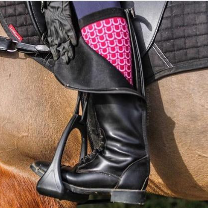Burgundy Shoe Horse Riding Socks Two White Socks