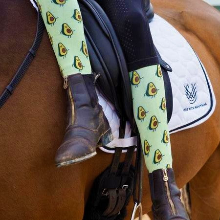 Dancing Avocado Horse Riding Socks