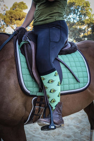 Equestrian Horse Riding Socks Green